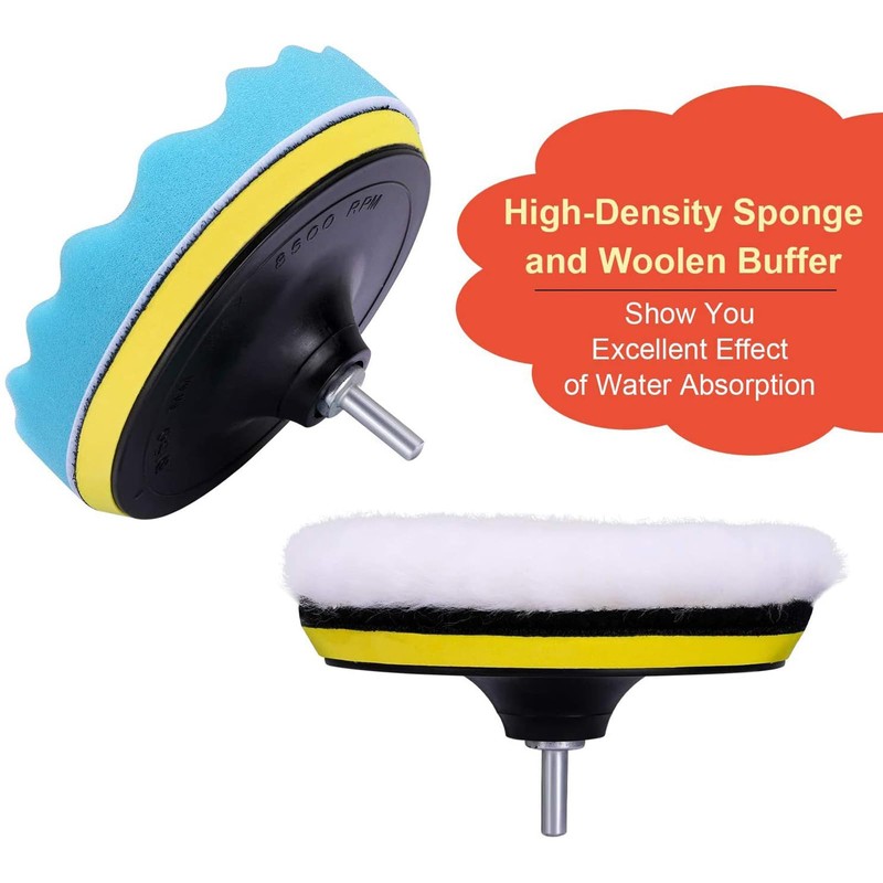 CHENGZI Car Polishing & Waxing Sponge Set Wool Wheel Polishing