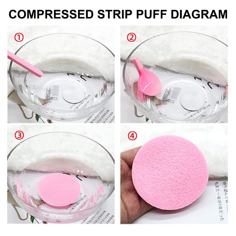 LONSVTTU 24 Piece Make-Up Sponge Set Face Sponge Pads Exfoliating