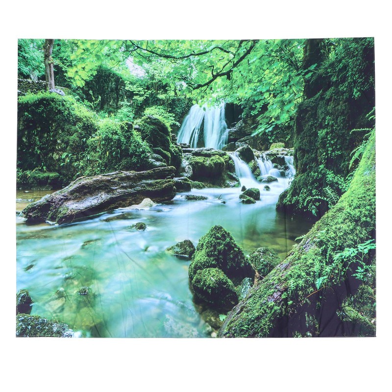 Forest Stream Scenery Tapestry Background Wall Hanging Decorative Blanket for