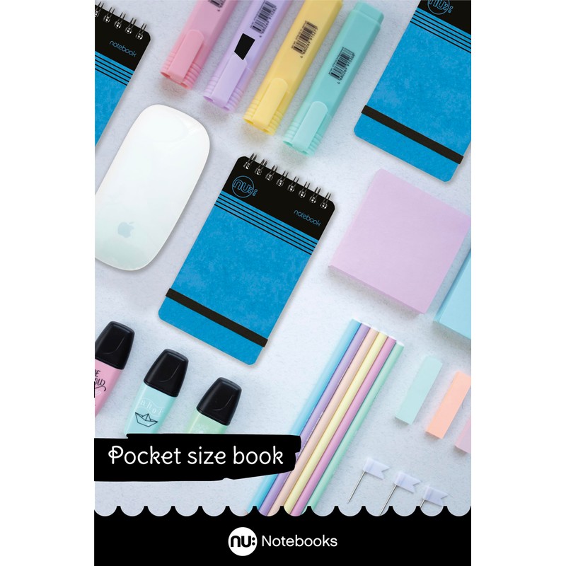 nu: Notebooks - Craze Cloud Range - A7 Blue Notebook