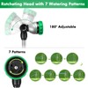 RESTMO Metal Watering Wand, Heavy Duty Garden Hose Wand with
