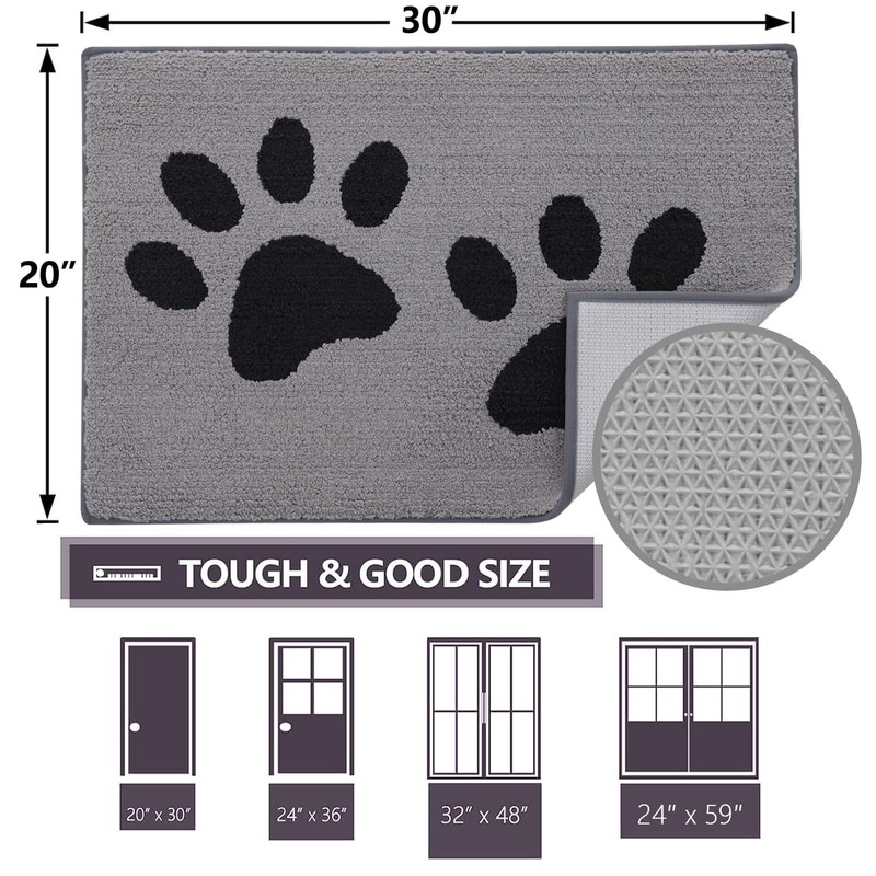 Arotive Indoor Door Mat, 20" x 30" Absorbent Dirt Resist