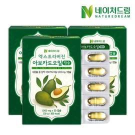Nature Dream Extra Virgin Avocado Oil 30 capsules, 3 boxes, single option / 네이처드림 엑스트라버진 아보카도오일 30캡슐 3박스, 단일옵션