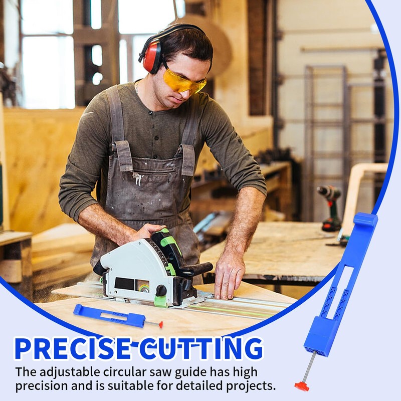 Leogony Circular Saw Guide Rail, Adjustable Cutting Machine Base Guide