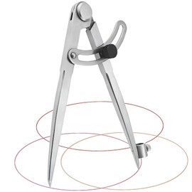 Compass with Pencil Holder, Pencil Compass, Quick Adjustment Compass, Marine Compass, Large Pencil Marking Compass, for Circular Drawing, Wood, Metal and Leather Work