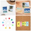500pcs Colourful Push Pins, Map Pins Drawing with Plastic Round