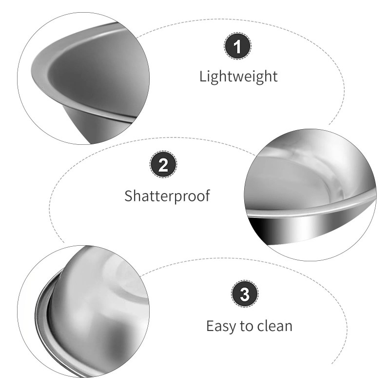 Uoienrt 10 Packs Small Stainless Steel Bowls 3/4 Quart Prep