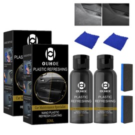 Utapossin Nano 2 Stücke Kunststoff Tiefenpfleger, Innenraumreiniger Auto, Waschmittel zur Innenraumpflege, Universalreiniger für Kunststoff, Polster, Leder, Reinigung & Schutz 50ml*2