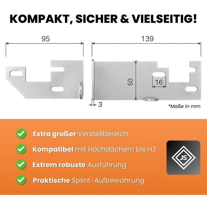 JANSTAHL Rear Door Security Lock for Fiat Ducato