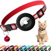 Seyezo Cat Collar with Air Tag Holder, Reflective Kitten Collar