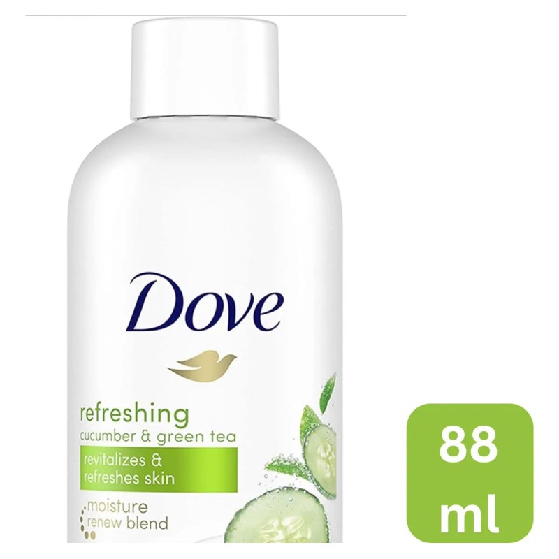 Jabón Líquido Dove Fresh Botella Viaje Pepino 88ml