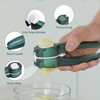Garlic Press, 2-in-1 Garlic Crusher, Stainless Steel Garlic Press, with