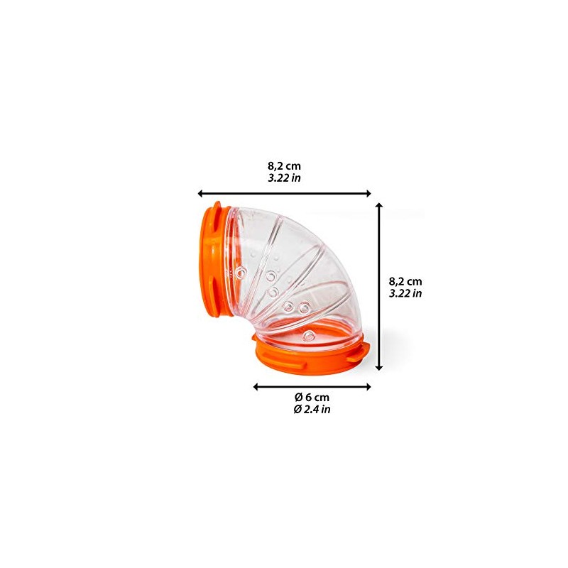 Ferplast Hamster Cage Play Tube | Curve Tunnel, 3.2L x