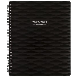 AT-A-GLANCE 2022-2023 Planner, Weekly & Monthly Academic, 7" x 8-3/4", Medium, Elevation, Black (75545P05)