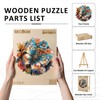 SECOGM Wooden Puzzle Adults, 80 Pieces Mechanical Butterfly Wooden Puzzle