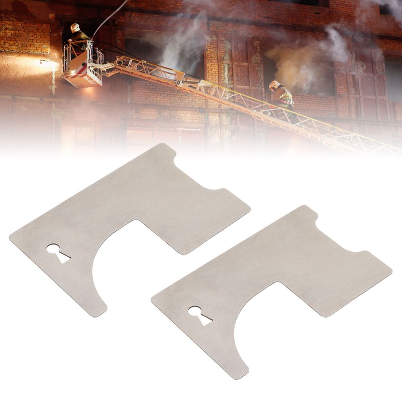 2 PCS Firefighter Door Opener Tool 0.7mm Thick Multifunctional Stainless