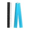 HARFINGTON Folding and Straight Ruler Kit 30/15cm Metric Aluminum Alloy
