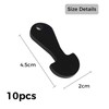 10 Pcs Black Portable Shopping Trolley Tokens Master Key，Key Unlocker