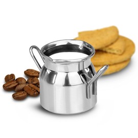 Stainless Steel Mini Milk Churn 2.8oz / 80ml - Novelty Milk Jug and Cream Tot for Tea & Coffee