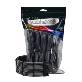 CableMod Pro ModMesh Sleeved 12VHPWR StealthSense Cable Extension Kit (Carbon, 16-pin to Triple 8-pin)
