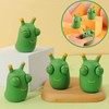 2Pcs Popping Out it Eyes Squishy Squeeze Toy,Funny Grass Worm