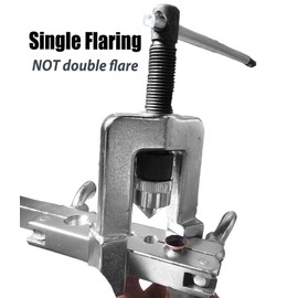 RQG 45 Degree Single Flaring and Swaging Tool Kit, HVAC Flaring Tool Flare Swaging Tool Set with Tubing Cutter & Ratchet Wrench for Copper Tubing Brake Line HVAC Tools