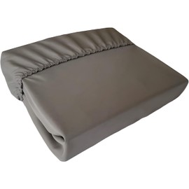 NANGAL BEDDING | Small Double/4ft Microfiber Fitted Sheet Grey | Premium Quality 100GSM Ultra Soft Brushed Fabric | 14 Inch Extra Deep Pocket | All Around Elastic | Breathable |Shrink & Fade Resistant