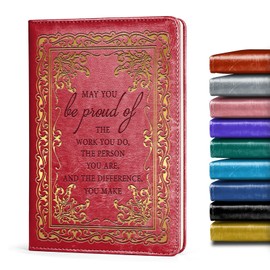 LBWCER Thank You gift May you be proud of the work you do, for Volunteer Staff Coach Nurse Teacher Social Worker Notebook Gift Thank You Gift Travel Journal (May red)