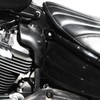 Black Mid Frame Air Deflector for Harley 2018-2023 Softail Breakout