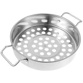 Stainless Steel Large Hole Colander for Shrimp Pasta & Vegetables - Mesh Strainer with Comfortable Grip for Kitchen Use
