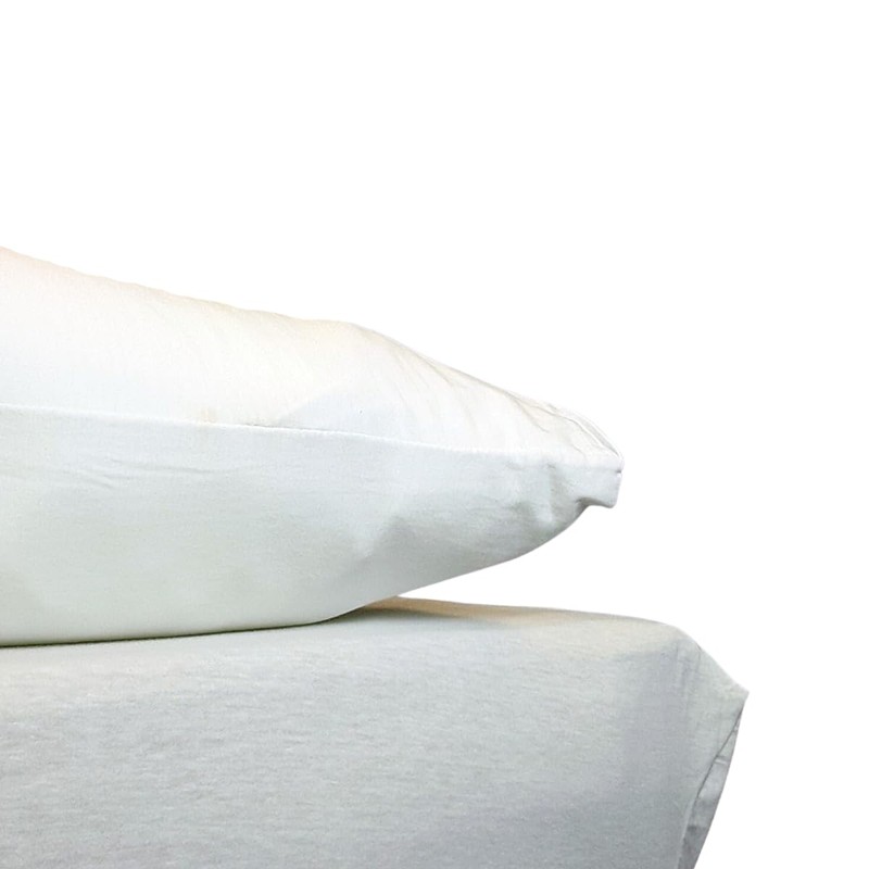 Interfit Knitted Fitted Stretch Pillowcases (Pair) Housewife Style Fold Over