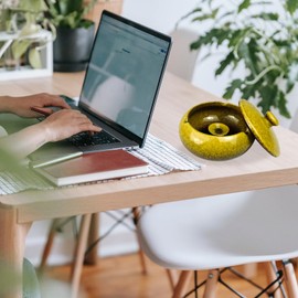 KICOSOADT Ceramic Holder Home Decor with Lid for Home Office Decoration Anti-Skid Ceramic,Outdoor Windproof Ceramic Decoration (kiln transmutation yellow)