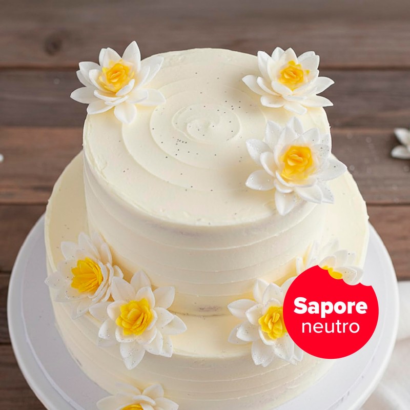 dekora – Fiori commestibili per torte – 10 margherite in