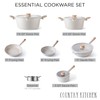 Country Kitchen Non-Stick Cast Aluminum Cookware Set - Durable Kitchen