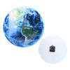 Earth Wall Clock Acrylic Silent Movement Accurate Cutting Stable Non