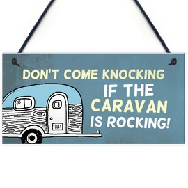 RED OCEAN Funny Rude Caravan Sign Hanging Door Sign Caravan Accessories Friendship Gift