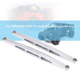 2Pcs Rear Lower Suspension Arm Link, RC Rear Trailing Arms Lower Linkage Aluminum Alloy Rear Straight Suspension Arm Lever for UDR 1/7 RC Accessories