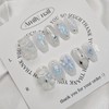 Blue Twinkle [Handmade Nail Tips] Emily Nail - Long Square