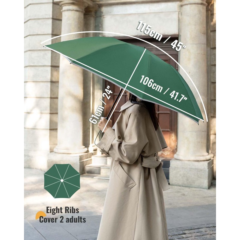 Chakipee Umbrella Windproof Strong Compact Automatic - Umbrellas for Men