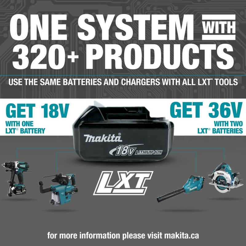 Makita DUB185Z Cordless Handheld Leaf Blower Powered by 18V LXT