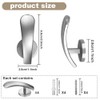 GIRAFEDA Aluminum Alloy Curtain Hooks Decorative Wall Mounted Window Curtain