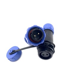 Connector Aviation Plug SP13 2-Pin Male Plug and Female Socket Cable Connector IP68 2 Pin Waterproof Round Connector In-Line Type Aviation Plug 250V 13A