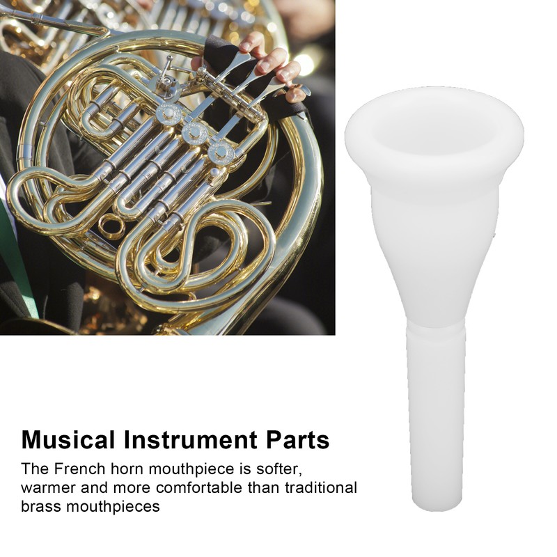 French Horn Mouthpiece White MT23 Mibet ABS NonToxic Harmless Musical