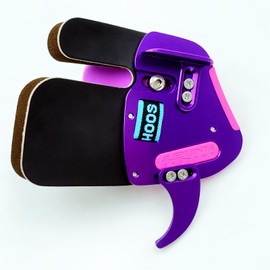 sntxmy Genuine Leather Archery Finger Tab Guard with Adjustable Aluminum Plate-Comfort & Durability for Recurve Bow Precision Shooting