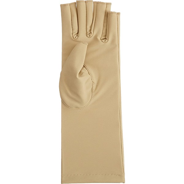 Rolyan - 55228 Compression Glove, Fingerless Compression Glove for Arthritis for Men & Women, Arthritis Compression Gloves for Carpal Tunnel, Compression Glove for Swelling, Left Hand, Medium, Open Finger