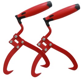Hand Packing Pliers Hand Lifting Hook Sappie Wood Grabber Wooden Packing Tongs Towing Pliers Forestry Pliers (Pack of 2)