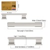 Coinkoly 10 Pack 3-3/4''(96mm) Cabinet Handle Brushed Nickel Kitchen Cabinet