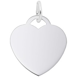 Medium Heart - Classic Charm in Sterling Silver, Charms for Bracelets and Necklaces
