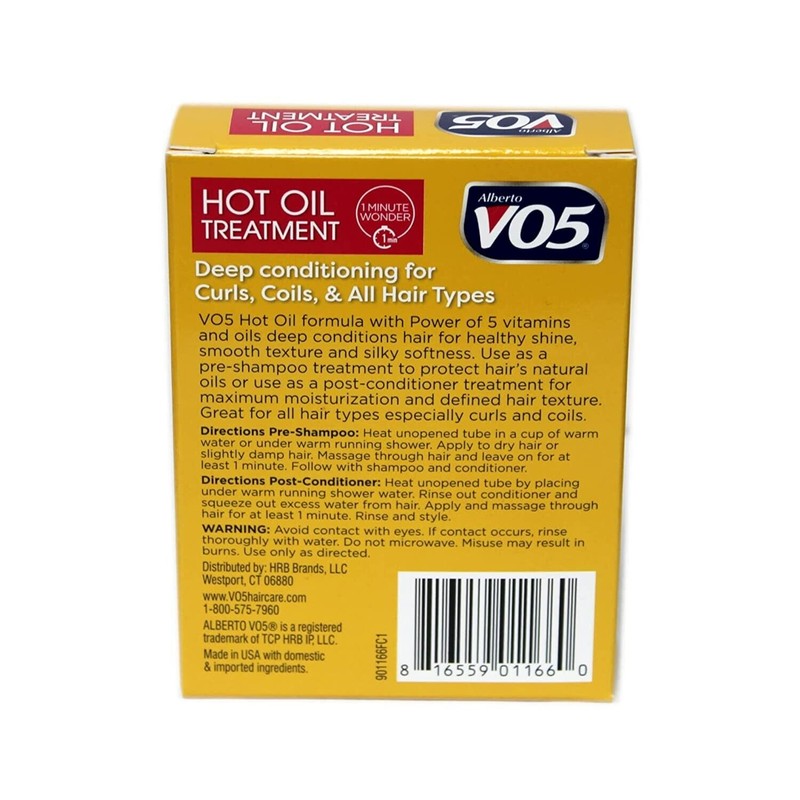 VO5 6 Packs VO5 Hot Oil Deep Conditioning Hair Treatment