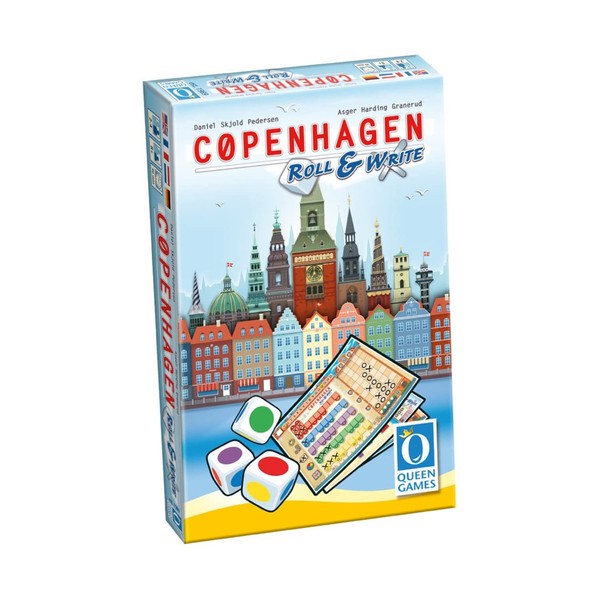 Queen Games Copenhagen Roll & Write Board Game